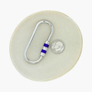 goodbyebabylon / sterling silver vintage italian enamel / key ring (16g) 2