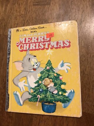 Vintage Tom & Jerry’s Merry Christmas Children’s Little Golden Book Mgm