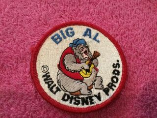 Vintage Walt Disney Big Al Patch Country Bear Jamboree