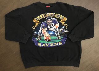 Men’s Baltimore Ravens Nfl Pullover Sweatshirt Size Xl