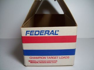 Vintage Federal 12 Guage Bicentenial Shotgun Shell Box Champion Target Loads 3