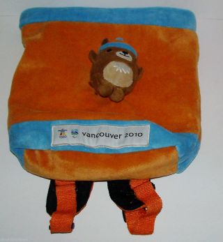 Vancouver 2010 Olympics Mukmuk Character Plush Backpack Hbc Hudsons Bay Company