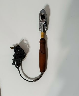Vintage Seal Inc Sealector Tacking Iron Model 100 - D1 Wooden Handel Tool