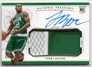 Terry Rozier 2015 - 16 National Treasures Rookie Patch Autograph Rpa Rc 43/99