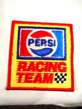 Vintage Pepsi Racing Team Cloth Patch 3 1/2 X 3