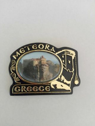 Vintage Meteora Trikala Souvenir Fridge Magnet Greece 2