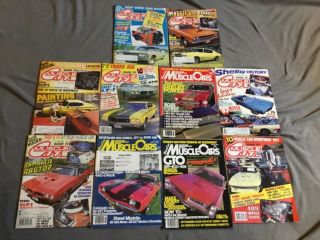 Vintage Muscle Car Magazines Set Of 10.