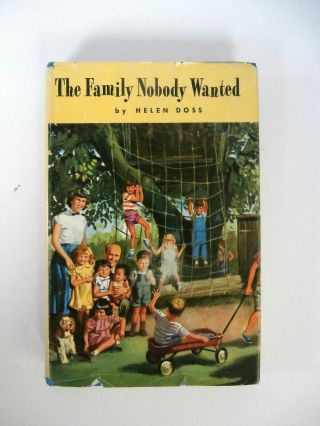 Vintage Book " The Family Nobody Wanted " By Helen Doss Peoples Book Club 1954 Usa