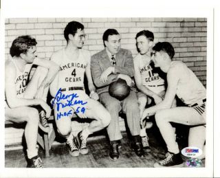 George Mikan Signed Photo 8x10 Autographed Minneapolis Lakers Psa/dna Ab64124