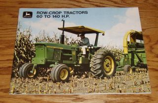 1970 John Deere 60 To 140 Hp Row Crop Tractor Sales Brochure 70