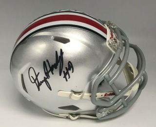 Dwayne Haskins Signed Ohio State Mini Helmet Autographed Auto Psa/dna
