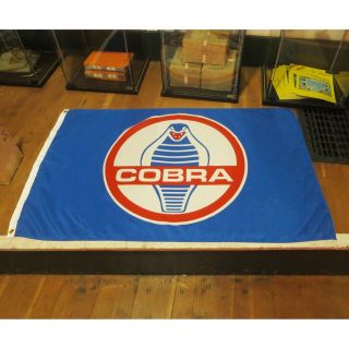 Shelby Cobra Flag Banner Sign Garage Hotrod Ford Mustang Gt500 Svt Usa Racing V8