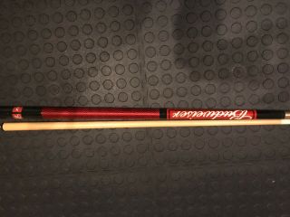 Vintage Budweiser Collapsible Pool Cue Red White 58 