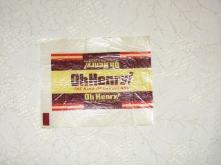 Vintage Oh Henry The King Of Candyland Chocolate Candy Bar Wrapper