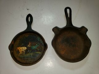 Vintage Cast Iron Skillet Ashtray Griswold And John Wright