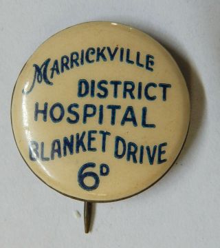 Vintage Tin Back Badge.  