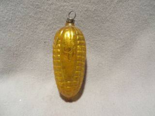 Vintage Blown Glass Christmas Ornament - Cob Of Corn