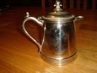 Vintage Sweeney Ware Stainless Steel Pitcher Hinged Lid Coffee Tea Mini Tea Pot