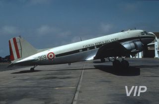 Duplicated Slide 359 Douglas C - 47 Peru Air Force,  1960s