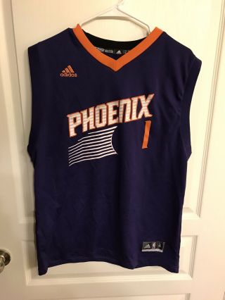 Adidas Devin Booker Phoenix Suns Jersey Purple Size Youth Xl