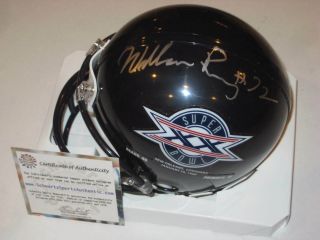 William Perry (bears) Signed Bowl Xx Mini - Helmet,  Schwartz
