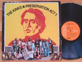 Rare Vintage Vinyl - The Kinks - Preservation Act 1 - Rca Lpl1 - 5002 - Nm