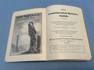 Vintage Paris France Hotel Tourist Guide Book - 1928 3