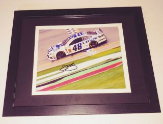 Jimmie Johnson Authentic Signed Autographed Nascar Framed 8x10 Photo Ssm