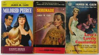 3 Vintage Pulp Paperback Novels By James M Cain