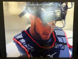 Yan Gomes Signed 16x20 Photo Autographed World Series Champ Indians Nationals