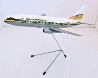 Air Plast Milano Frontier Airlines Boeing 737 1/100 Scale Desktop Model W/ Stand