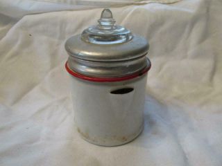 Vintage Red & White Enamelware Graniteware 2c Coffee Percolator Pot - EXC Cond 2