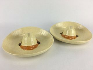 Vintage Ceramic Cowboy Or Sombrero Hat Shaped Serving Dish Platter