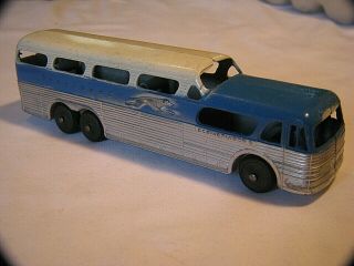 Vintage Tootsie Toy Greyhound Scenicruiser Bus
