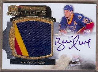 2011 - 12 The Cup Limited Logos Brett Hull Auto Patch 46/50