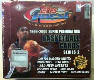 1999 - 00 Topps Finest Basketball Hobby Box Series 2 Sequentially Rookies??
