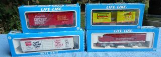 Vintage Ho Campbell Soup Train Set Of 4 In Boxes.