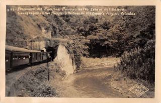 Dagua Colombia Pacific Railroad Train Real Photo Vintage Postcard Ji658071