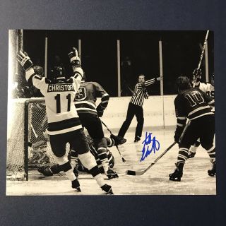 Steve Christoff Signed 8x10 Photo Usa Olympics Hockey Autograph Miracle