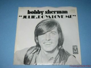 Vintage 1970 45rpm Julie Do You Love Me Bobby Sherman Metromedia Records Ld2