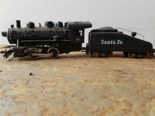 Vintage Ho Scale Mantua 99 Steam Locomotive And Santa Fe Tender