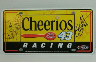 2008 Bobby Labonte Richard Petty Signed Autographed 43 Nascar License Plate