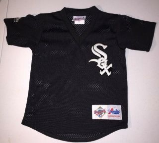 Vintage Chicago White Sox Pullover Jersey Size Kids Medium By Majestic