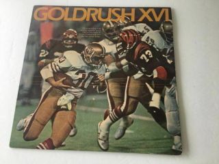 Vintage 1982 Bowl Sf 40ers Gold Rush Xvi Vinyl 33rpm Record Album