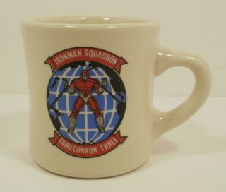 Vintage Coffee Mug Us Navy Fleet Air Recon Squadron 3 " Ironman " Squadron