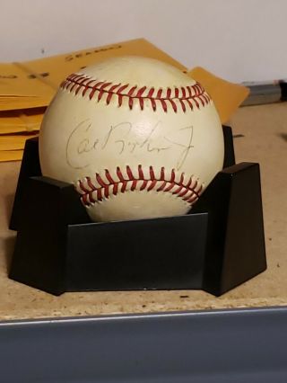 Cal Ripken Jr.  Autographed Baseball No Rawlings American League Betty Brown
