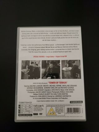 Tower of Terror (DVD,  1941,  REGION 2) NOT DISNEY VINTAGE HORROR 2