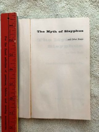 The Myth of Sisyphus and other Essays by Albert Camus.  1955.  Paperback in English 2