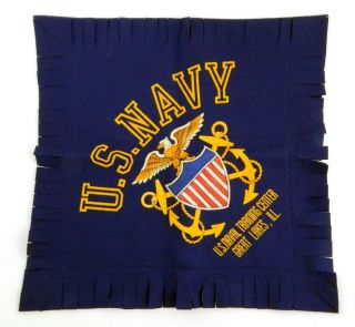 Vintage U.  S.  Navy Naval Training Center,  Great Lakes Illinois,  Pillow Sham,  Case