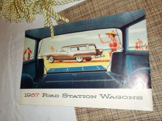 Vintage 1957 Ford Station Wagon Advertising Brochure 2